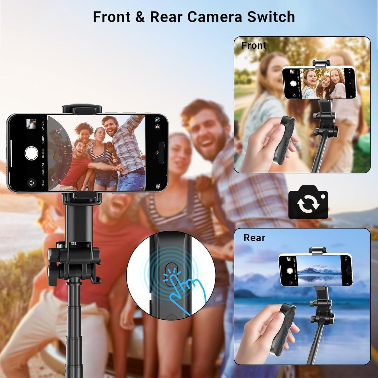 1pc Wireless Camera Remote for Android Shutter V1263-JX-7354