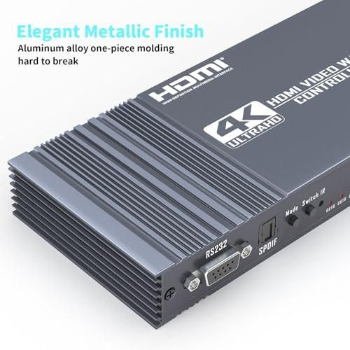 4K Video Wall Controller 3x3 Setup HDMI Processor 9 Outputs 17 Stitching Modes 1pc V1263-JX-7355