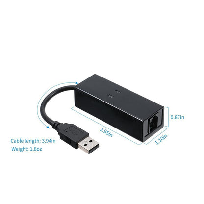 External USB 56K V.92 V.90 Dial Up Fax Modem for Win XP/VISTA7/8/10 V1263-JX-7356