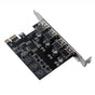 Four Ports USB 3.0 Super Fast 5Gbps PCI-E Expansion Card PCI Express Adapter Converter Card 6A Power Supply V1263-JX-7357