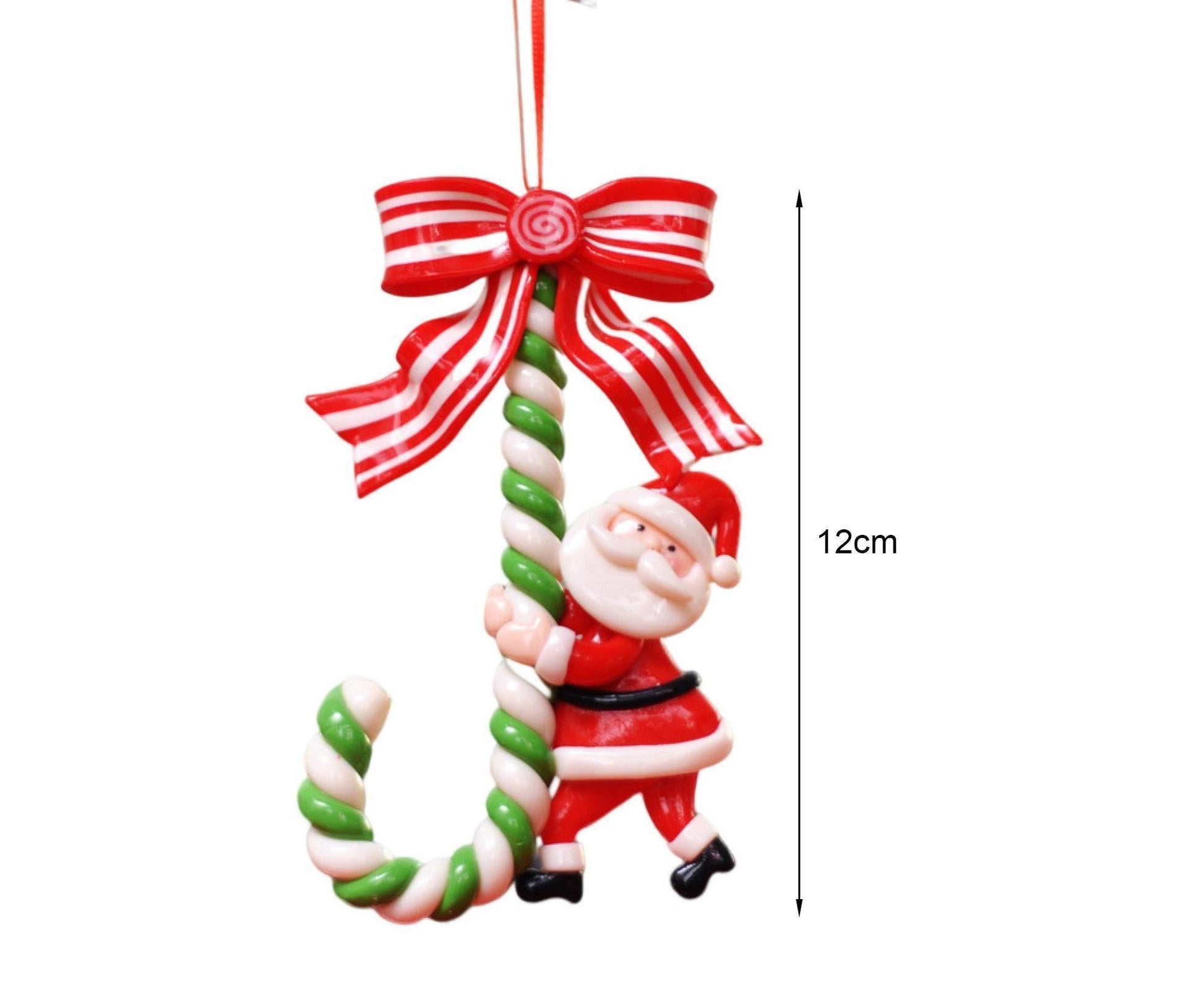 3Pcs Xmas Tree Pendant Candy Cane Crafts Soft Clay V1263-JX-736