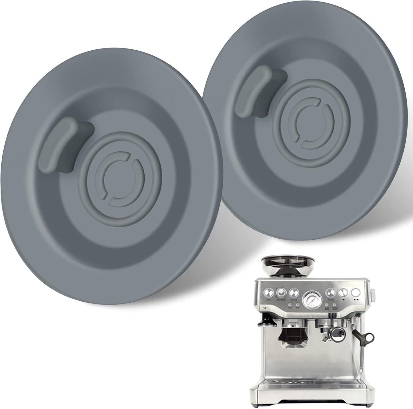 2-Piece 54mm Grey Coffee Machine Reverse Rinse Cleaning Tablet compatible with Breville 8/9 V1263-JX-7363