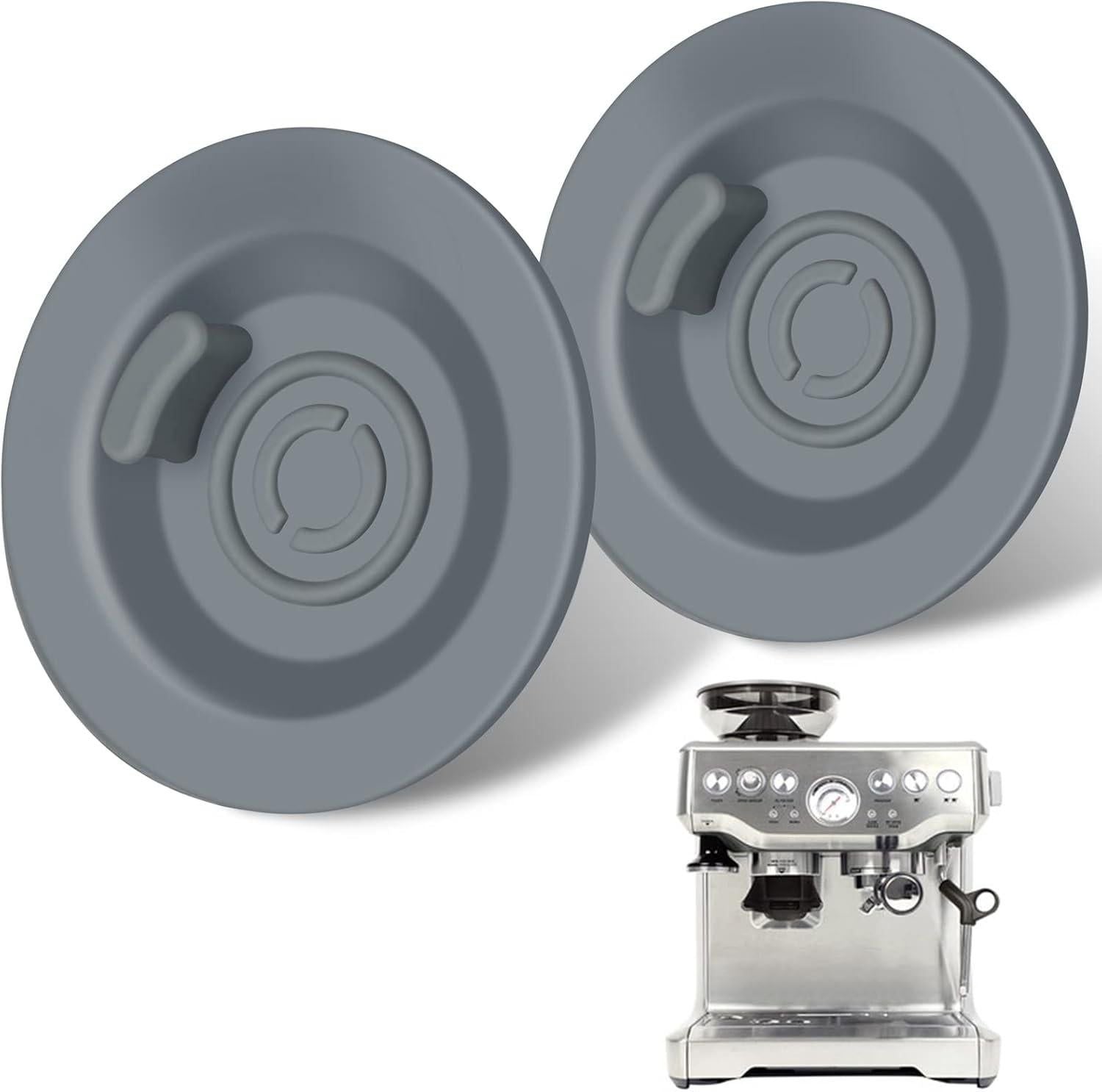 2-Piece 54mm Grey Coffee Machine Reverse Rinse Cleaning Tablet compatible with Breville 8/9 V1263-JX-7363