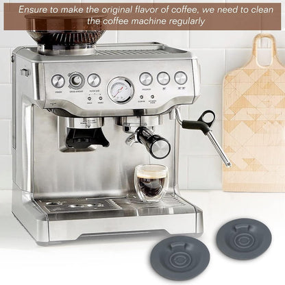 2-Piece 54mm Grey Coffee Machine Reverse Rinse Cleaning Tablet compatible with Breville 8/9 V1263-JX-7363