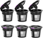 6 Pack Reusable K Cups For Reusable K CUP Coffee Filter Refillable Single V1263-JX-7365