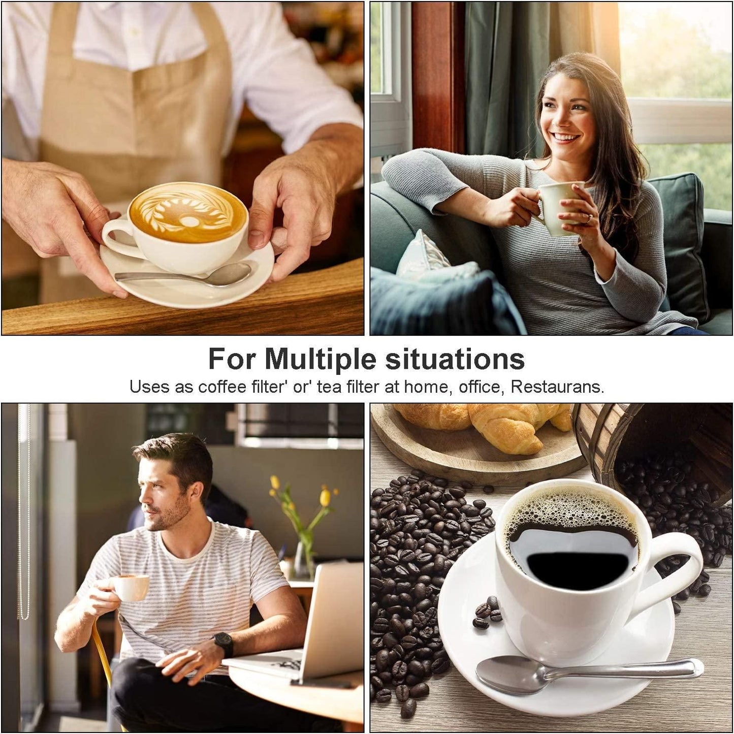 6 Pack Reusable K Cups For Reusable K CUP Coffee Filter Refillable Single V1263-JX-7365