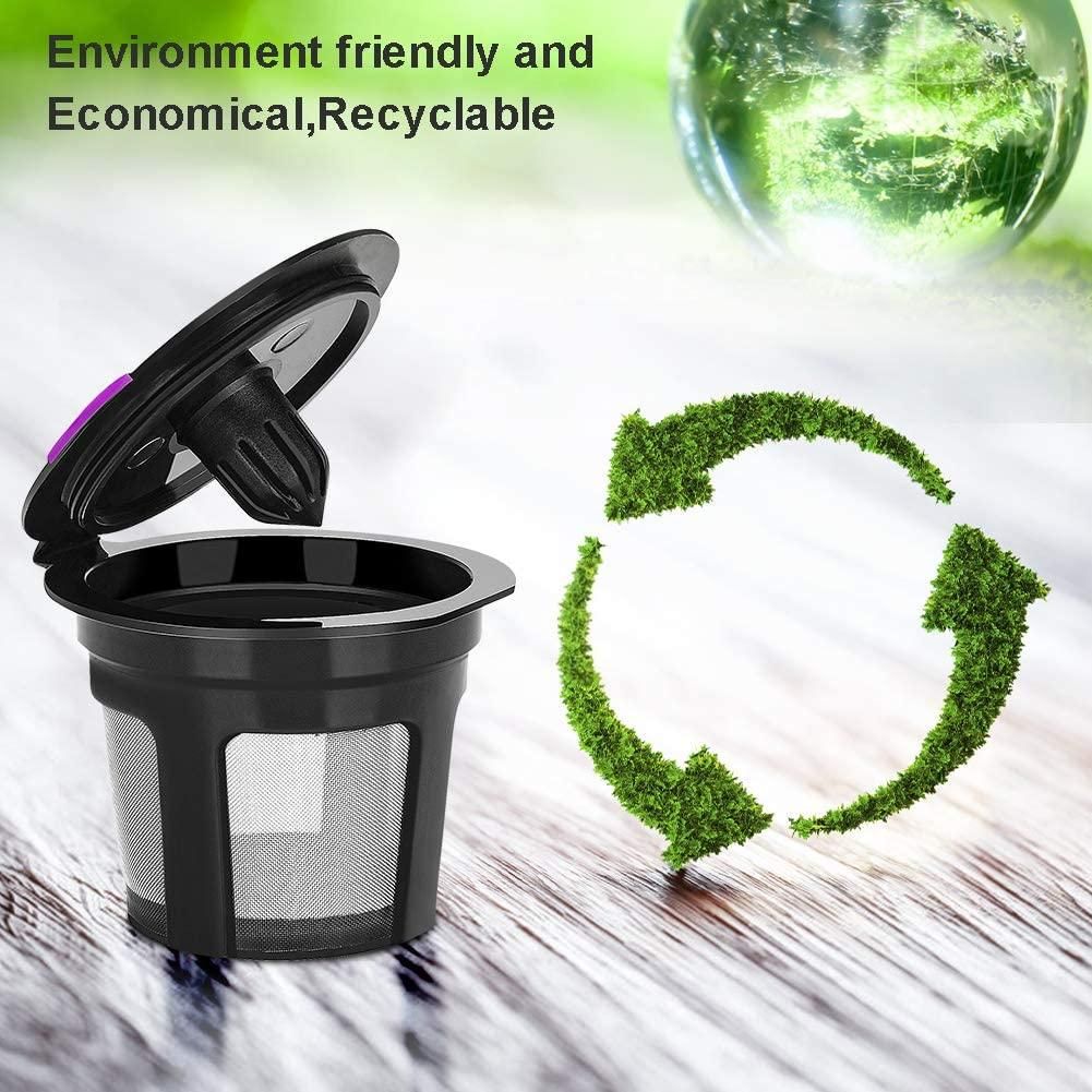 6 Pack Reusable K Cups For Reusable K CUP Coffee Filter Refillable Single V1263-JX-7365