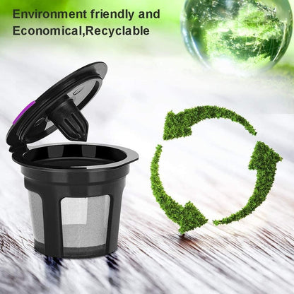 6 Pack Reusable K Cups For Reusable K CUP Coffee Filter Refillable Single V1263-JX-7365