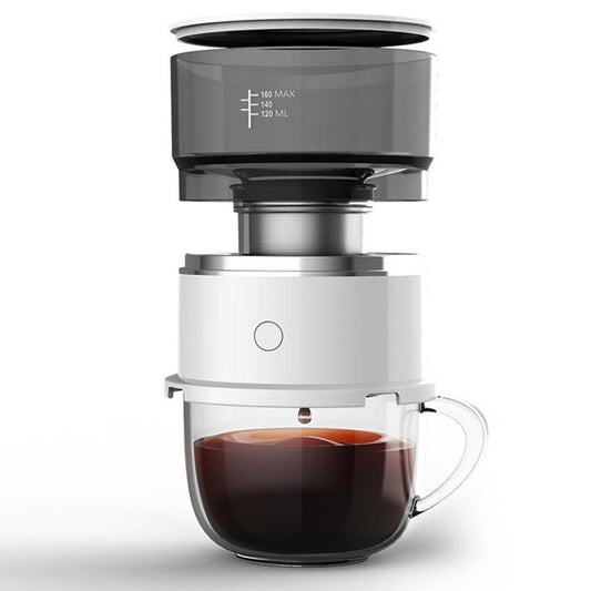 Coffee Maker White 11*10.5*8.5cm Portable Espresso Machine 1pc V1263-JX-7366
