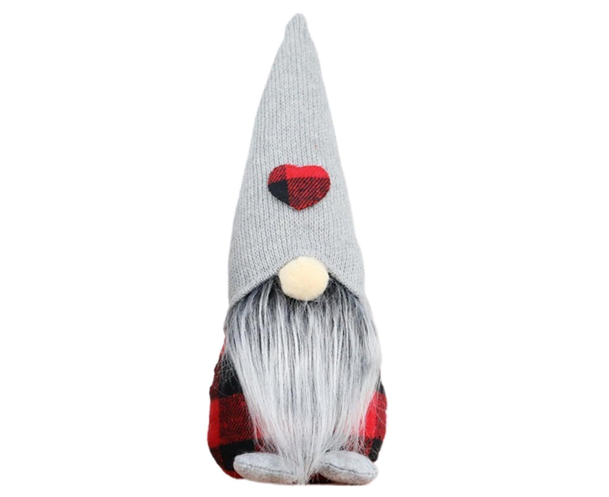 Plush Doll Grid Compact Party Ornament Dwarf Xmas Tree Pendant-L V1263-JX-737