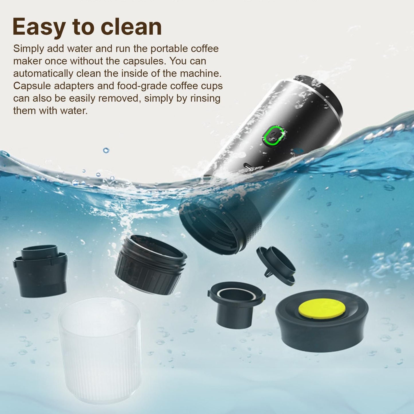 Portable Coffee Machine For Car Home Travel 3 In 1 Cordless Electric Coffee Maker Work V1263-JX-7372