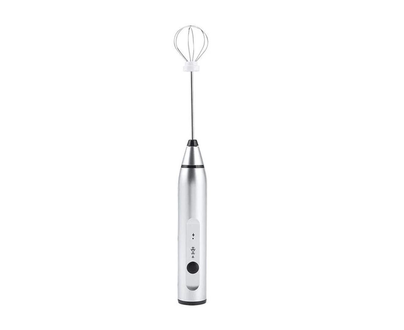 Rechargeable Electric Milk Frother 3-Mode Drink Mixer Egg Beater Blender Set 1Pc V1263-JX-7373