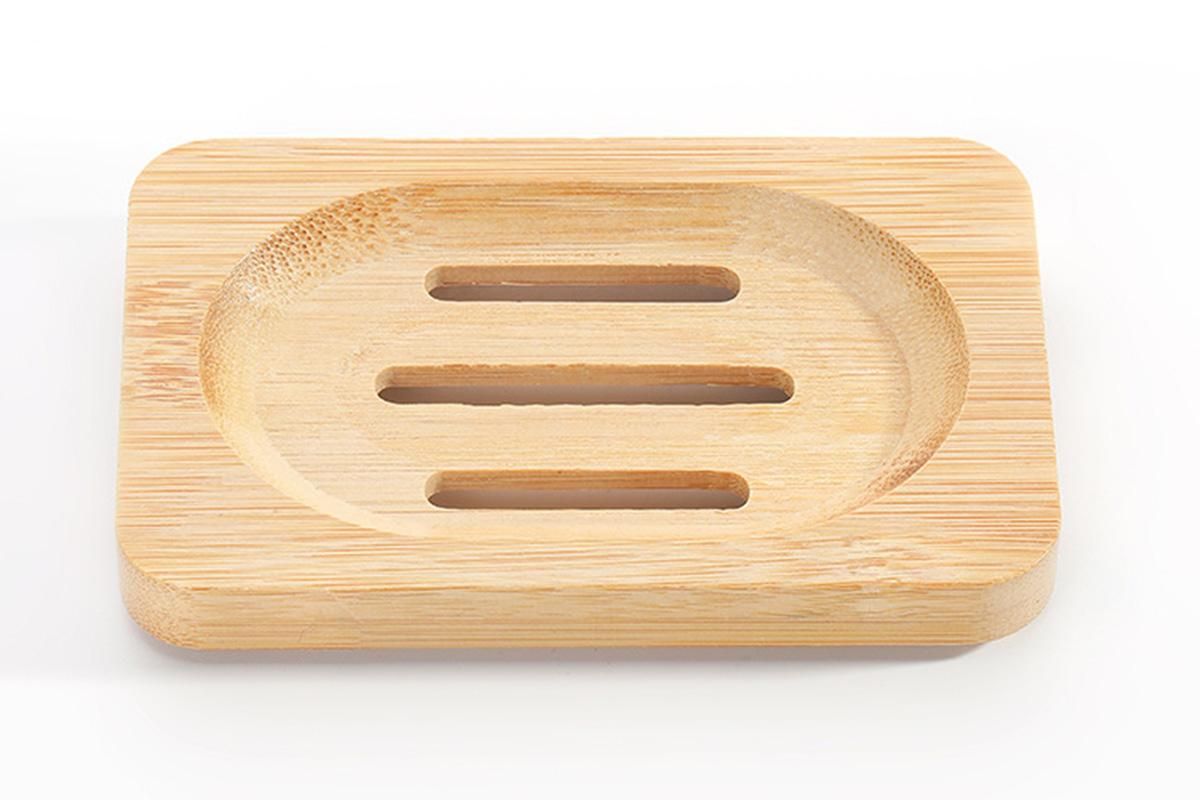 2PCS Wood Soap Dish Storage Soap Holder Soap Tray For Home Bathroom V1263-JX-7374