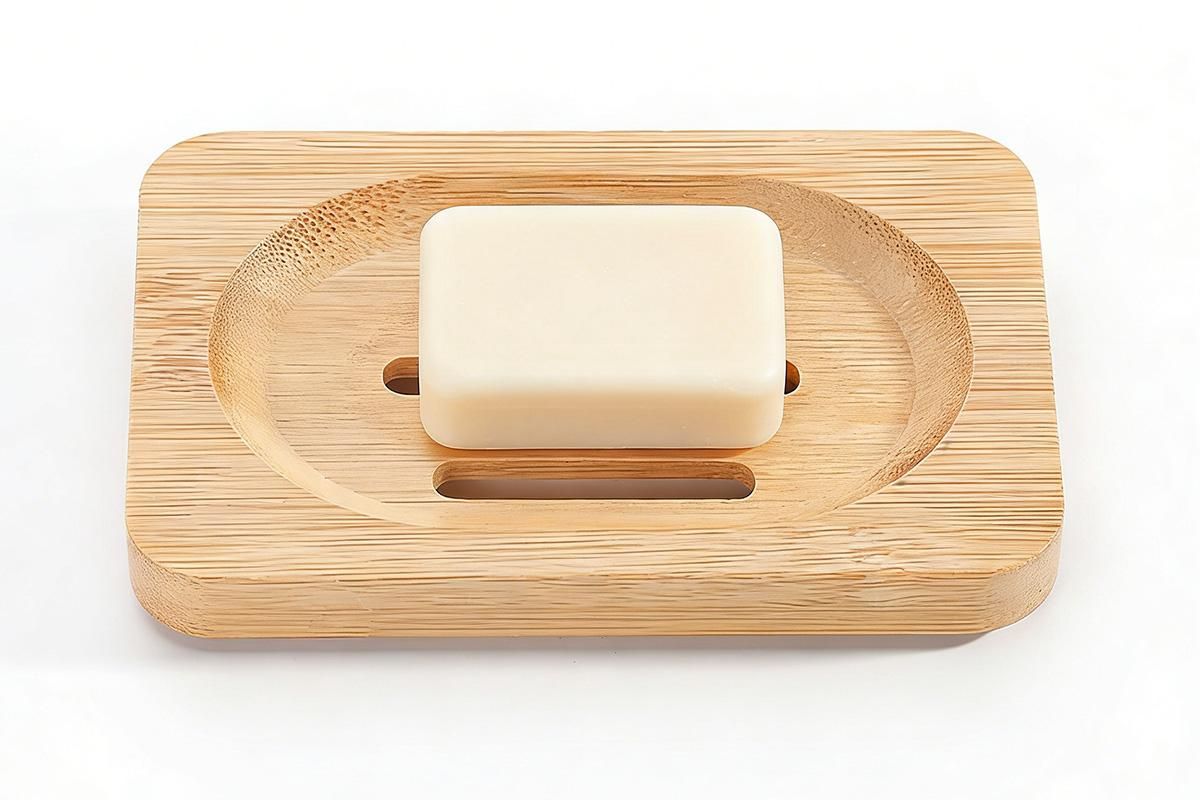 2PCS Wood Soap Dish Storage Soap Holder Soap Tray For Home Bathroom V1263-JX-7374