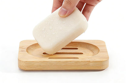 2PCS Wood Soap Dish Storage Soap Holder Soap Tray For Home Bathroom V1263-JX-7374