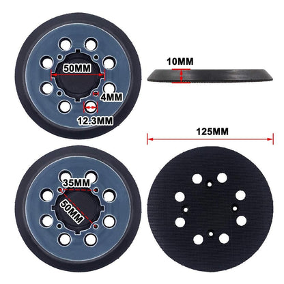 4pcs Replacement Sanding Pads compatible with DeWalt 5 inch 8 Hole Hook and Loop V1263-JX-7377