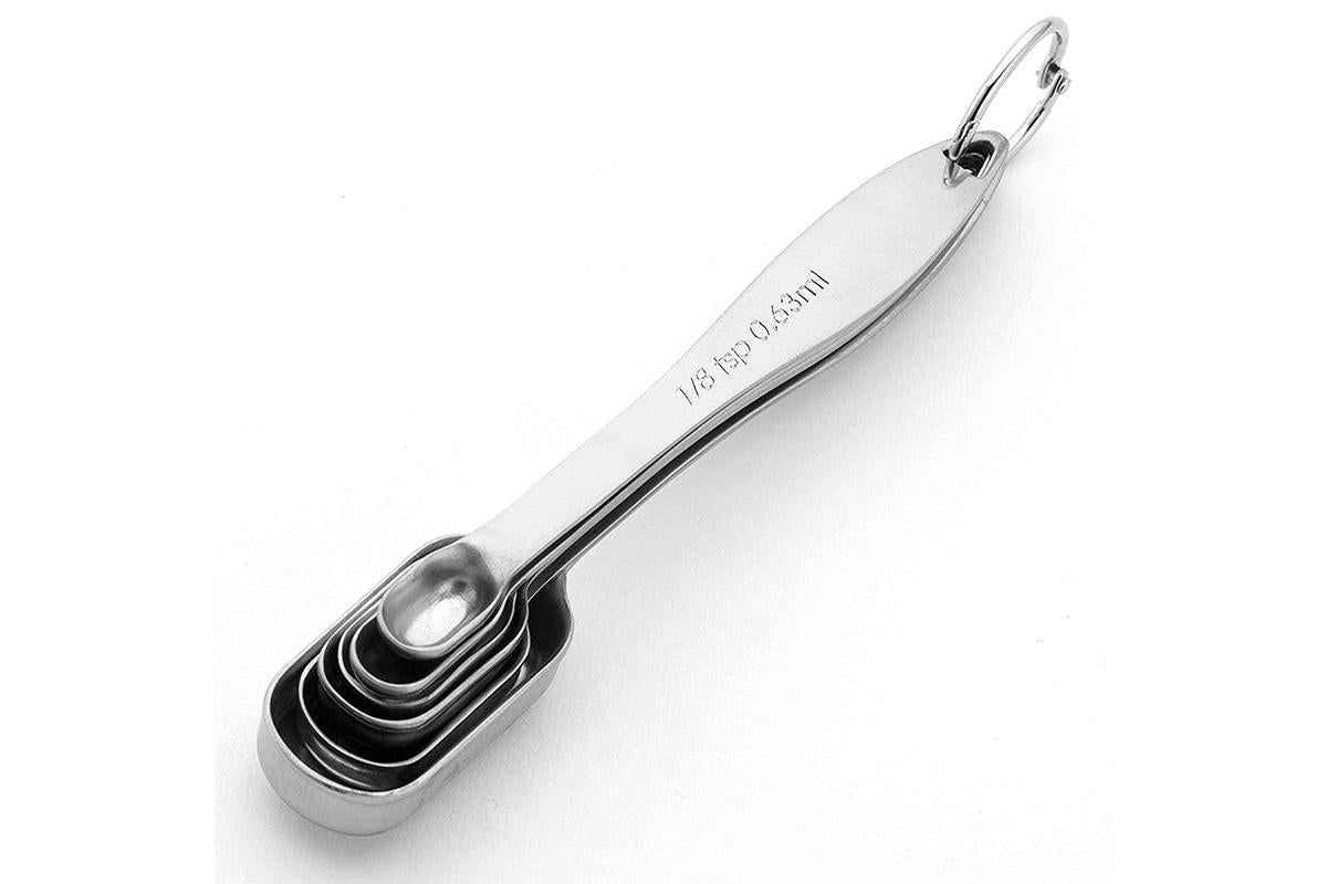 6Pcs Stainless Steel Measuring Cups & Spoons Set V1263-JX-7378