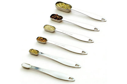 6Pcs Stainless Steel Measuring Cups & Spoons Set V1263-JX-7378