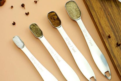 6Pcs Stainless Steel Measuring Cups & Spoons Set V1263-JX-7378
