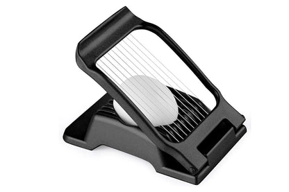 Aluminum Alloy Egg Slicer for Hard Boiled Eggs Strawberry Slicer for Salad-Black V1263-JX-7379