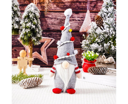 Gnome Doll Hat Design Xmas Bearded Doll-Grey V1263-JX-738