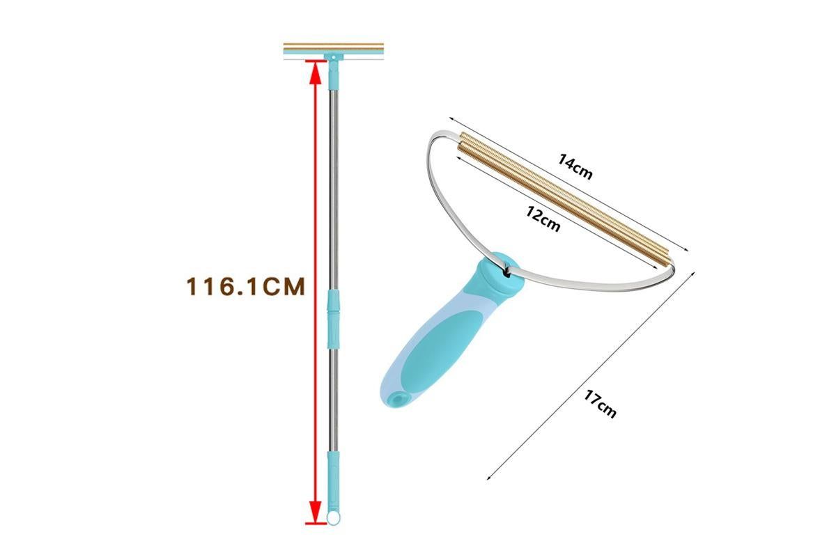 Carpet Rake for Pet Hair Removal Rotating Carpet Rake Scraper V1263-JX-7383