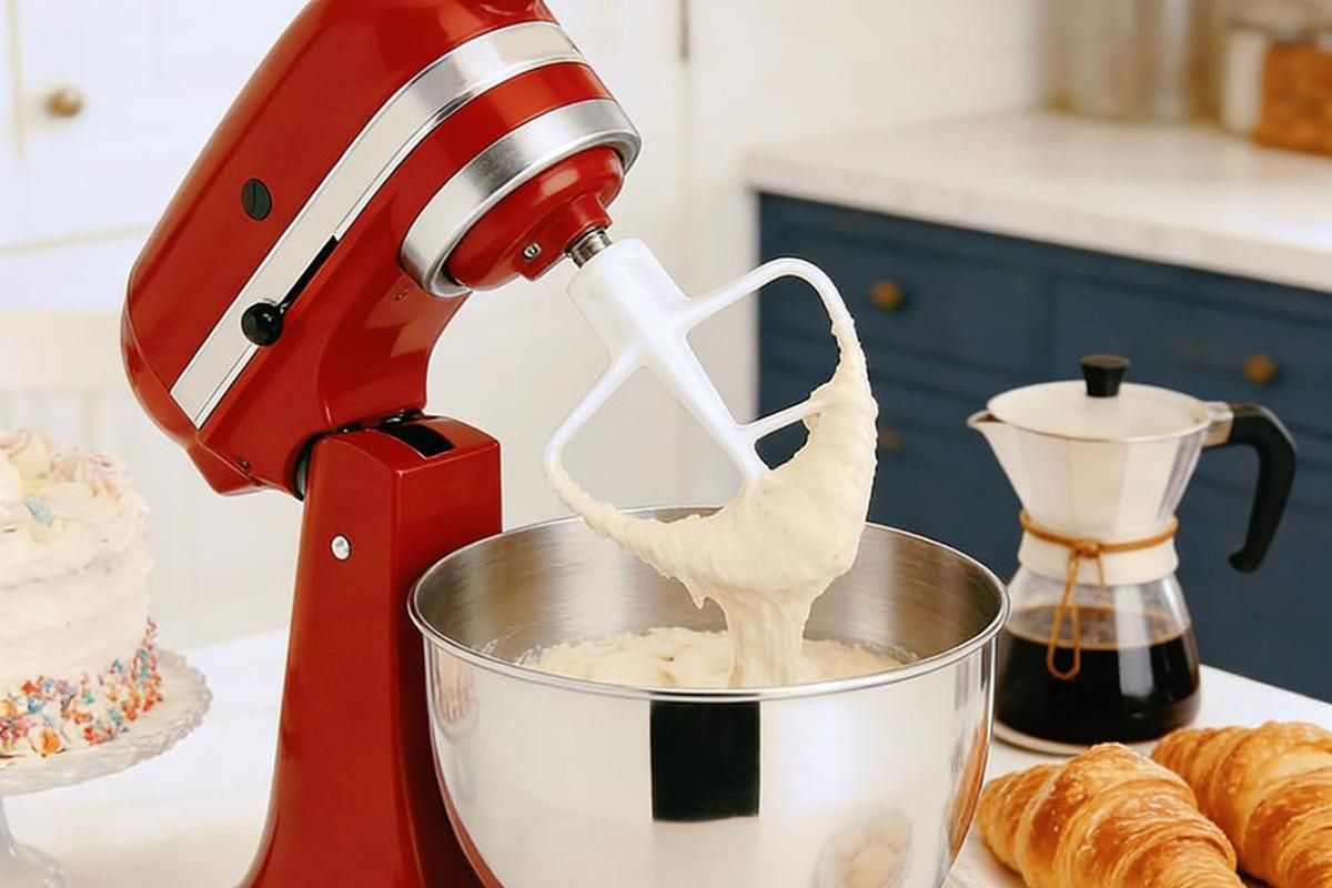 Coated Flat Beater for KitchenAid 4.5-5QT Tilt Head Stand Mixer For K5AB K5SS V1263-JX-7385