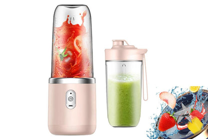 Electric Mini Juice Maker Portable 400ml Blender Smoothie Juicer Machine-Pink V1263-JX-7389