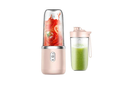 Electric Mini Juice Maker Portable 400ml Blender Smoothie Juicer Machine-Pink V1263-JX-7389