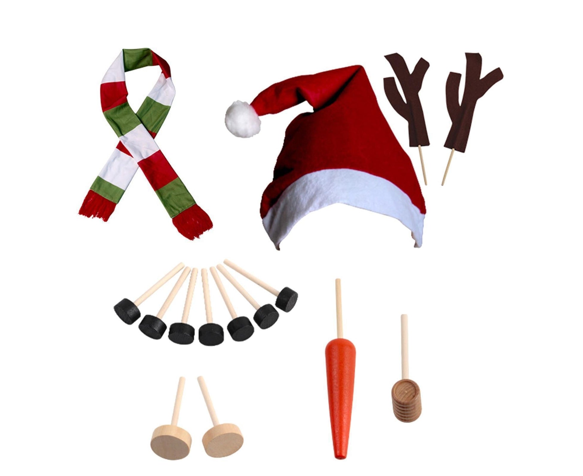 1 Set Snowman Decoration DIY Building Set for Home V1263-JX-739