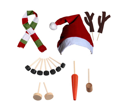 1 Set Snowman Decoration DIY Building Set for Home V1263-JX-739