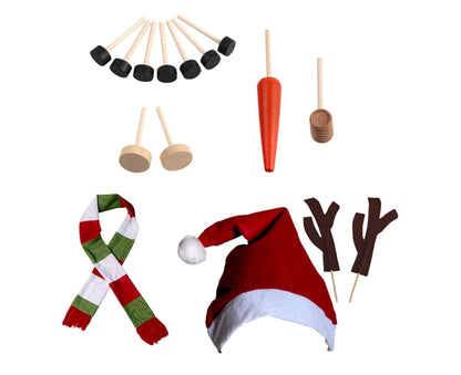 1 Set Snowman Decoration DIY Building Set for Home V1263-JX-739