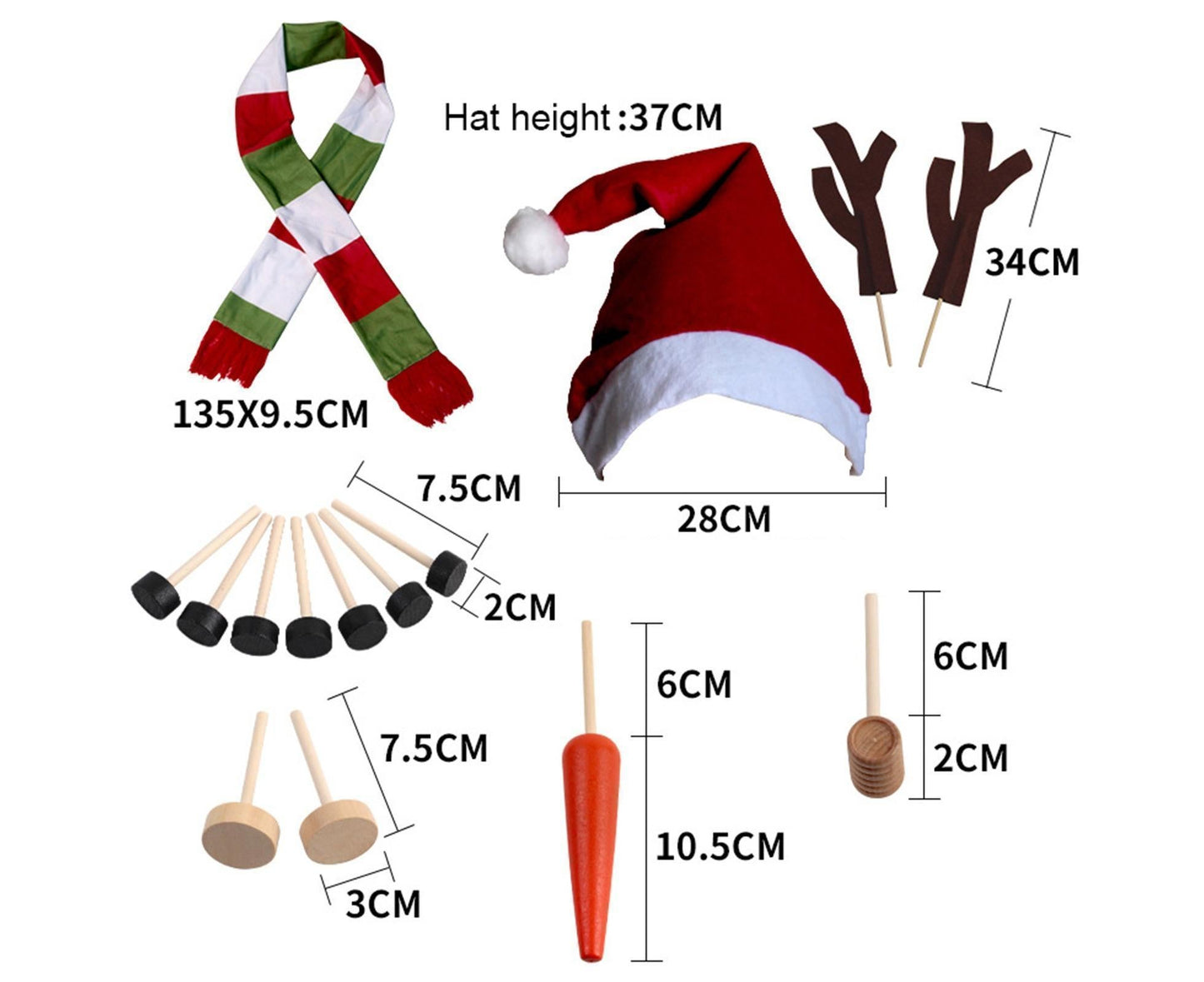 1 Set Snowman Decoration DIY Building Set for Home V1263-JX-739