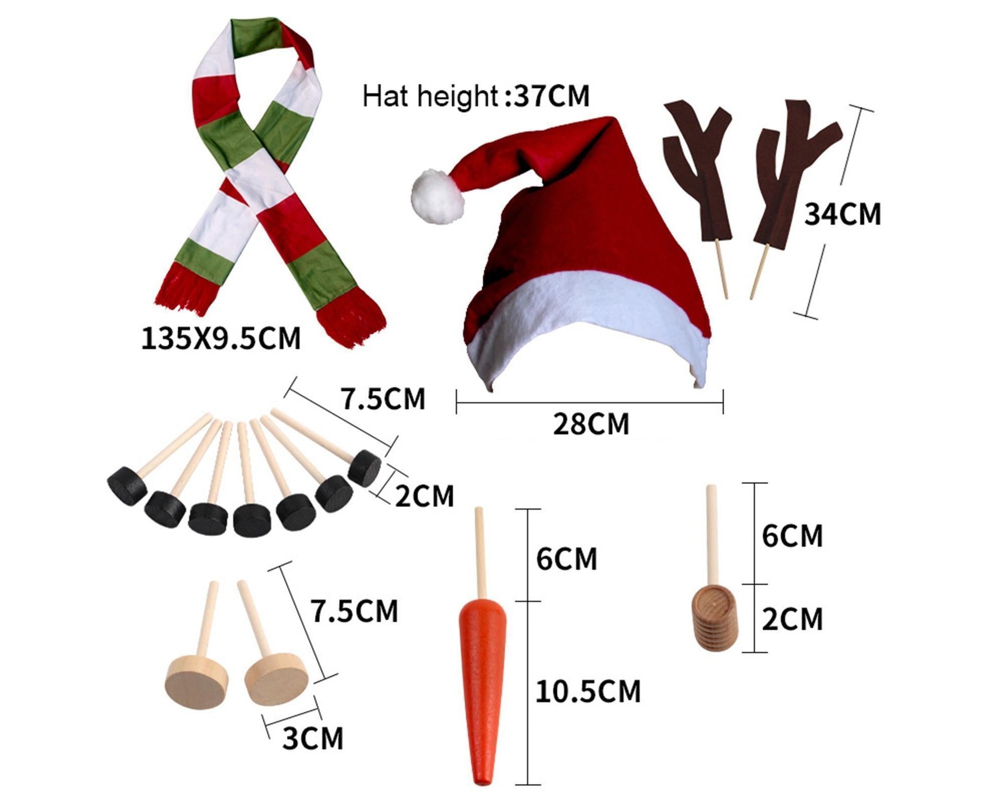 1 Set Snowman Decoration DIY Building Set for Home V1263-JX-739