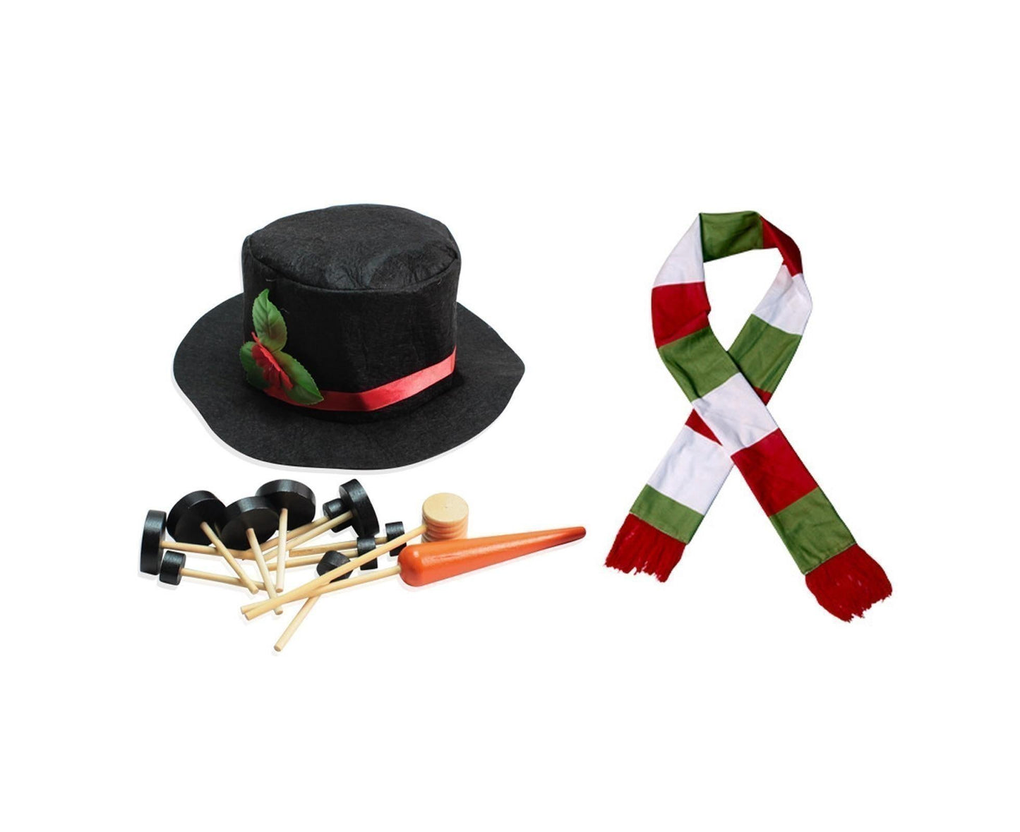1 Set Snowman Decoration DIY Building Set for Home V1263-JX-739