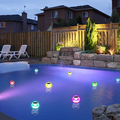 Floating Solar Pool Lights Solar Water Floating Light Outdoor Waterproof Night Light Home Garden Pool V1263-JX-7390