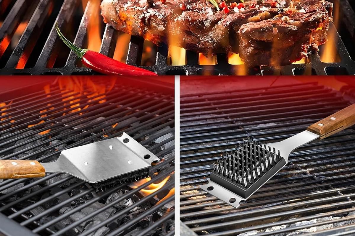 Grill Brush and Scraper for Barbecue Grill Brush for Outdoor Grill V1263-JX-7391
