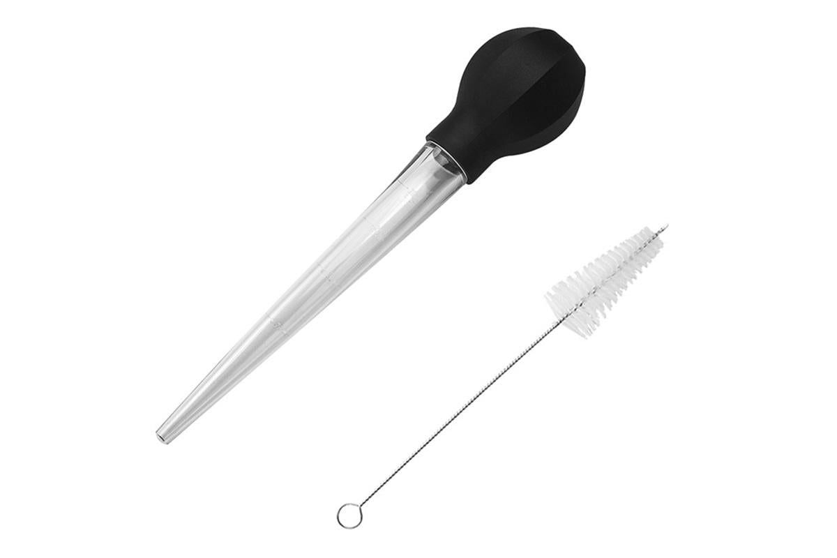 Meat and Poultry Baster Heat Resistant Turkey Syringe with Cleaning Brush V1263-JX-7392