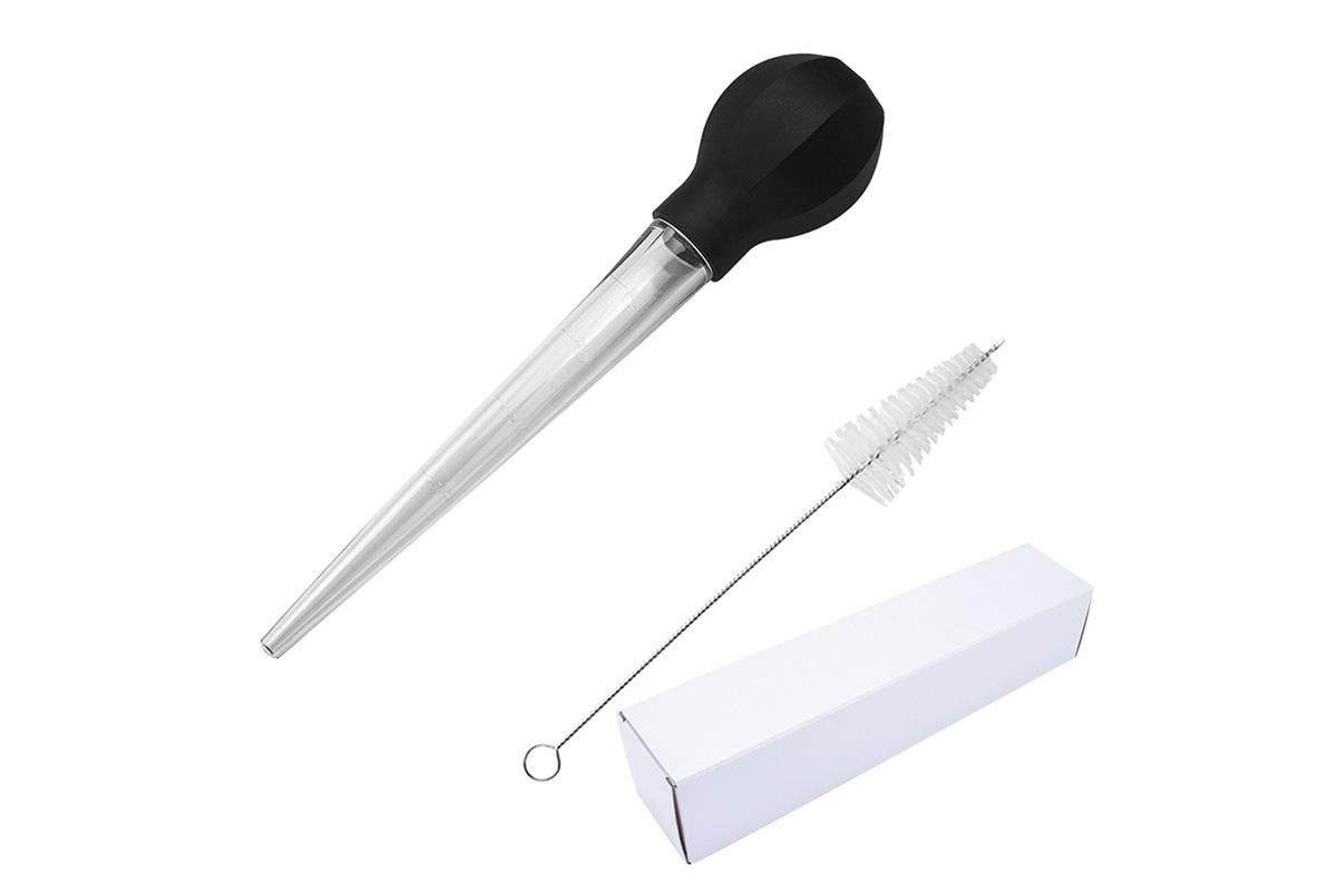 Meat and Poultry Baster Heat Resistant Turkey Syringe with Cleaning Brush V1263-JX-7392