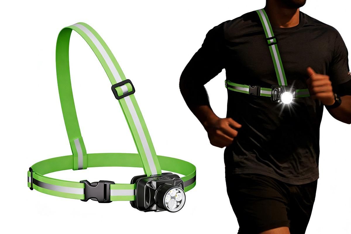 Running Lights for Runners Reflective Running Vest for Night Walking Cycling V1263-JX-7396