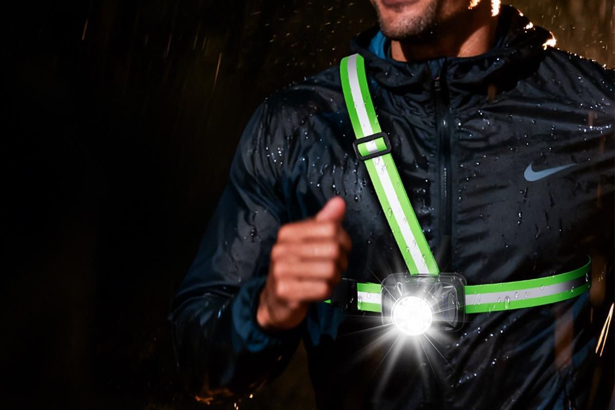 Running Lights for Runners Reflective Running Vest for Night Walking Cycling V1263-JX-7396