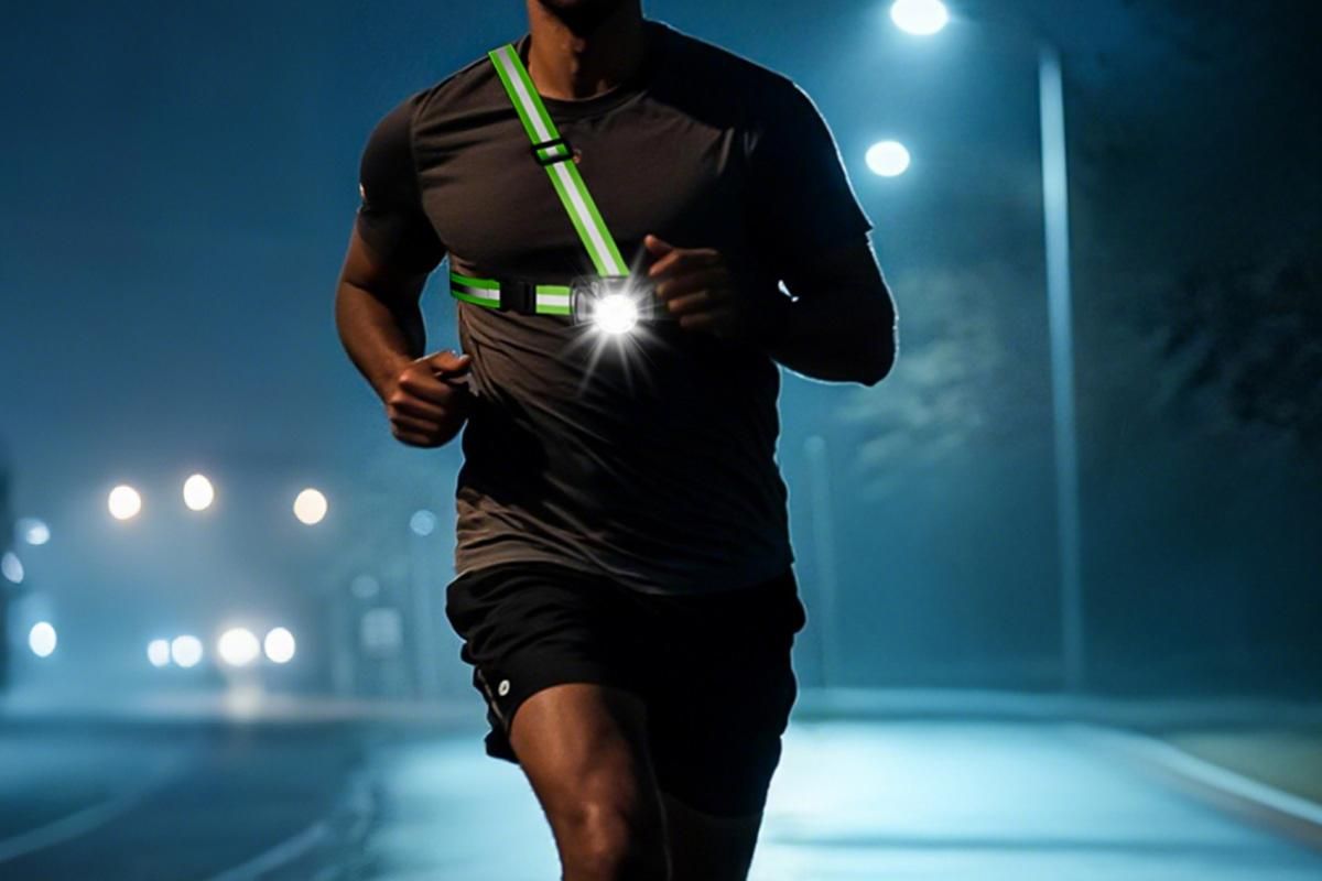 Running Lights for Runners Reflective Running Vest for Night Walking Cycling V1263-JX-7396