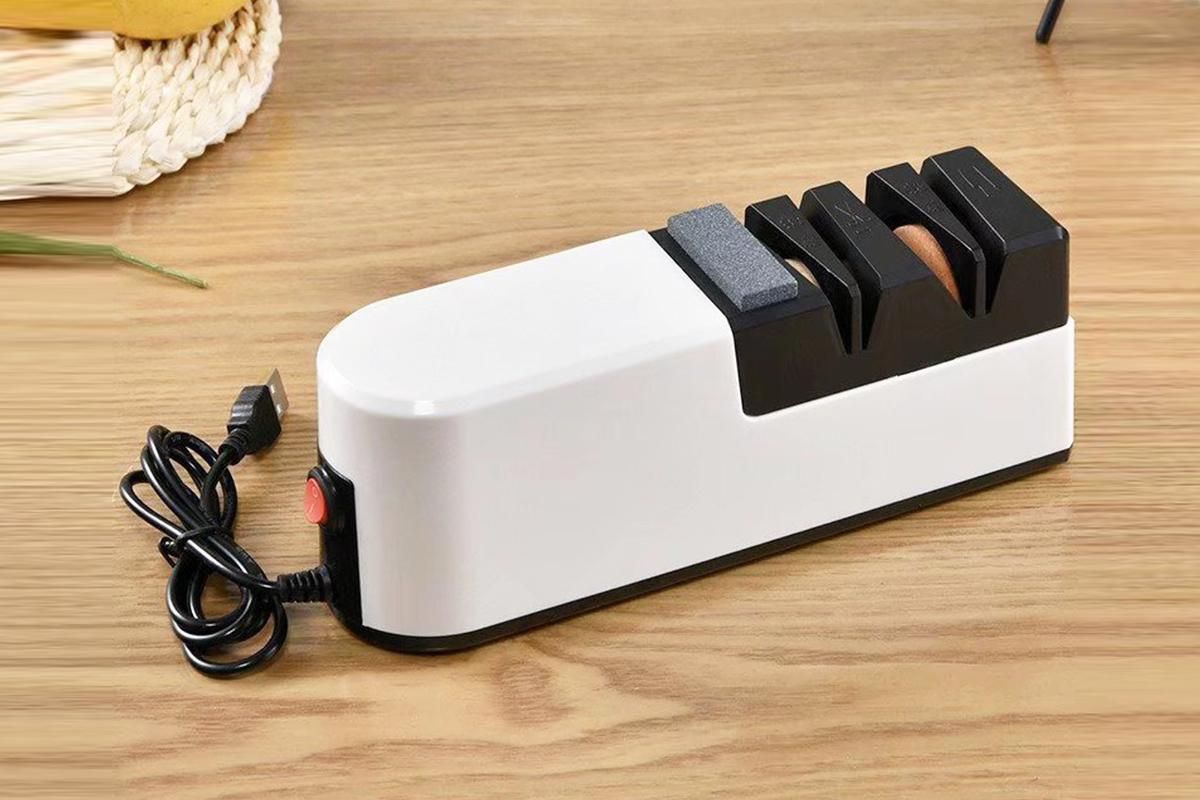 USB Charging Electric Knife Sharpener Professional 4 Stage Chef Knife Sharpening Tool V1263-JX-7401