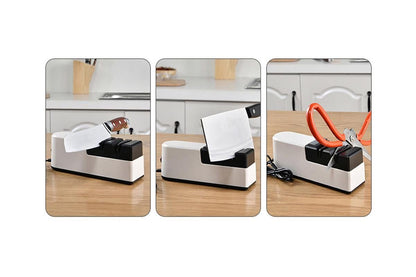 USB Charging Electric Knife Sharpener Professional 4 Stage Chef Knife Sharpening Tool V1263-JX-7401
