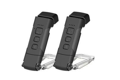 USB Rechargeable Book Light Bookmark Lamp with 3 Colors and 5 Brightness-Black V1263-JX-7402-1