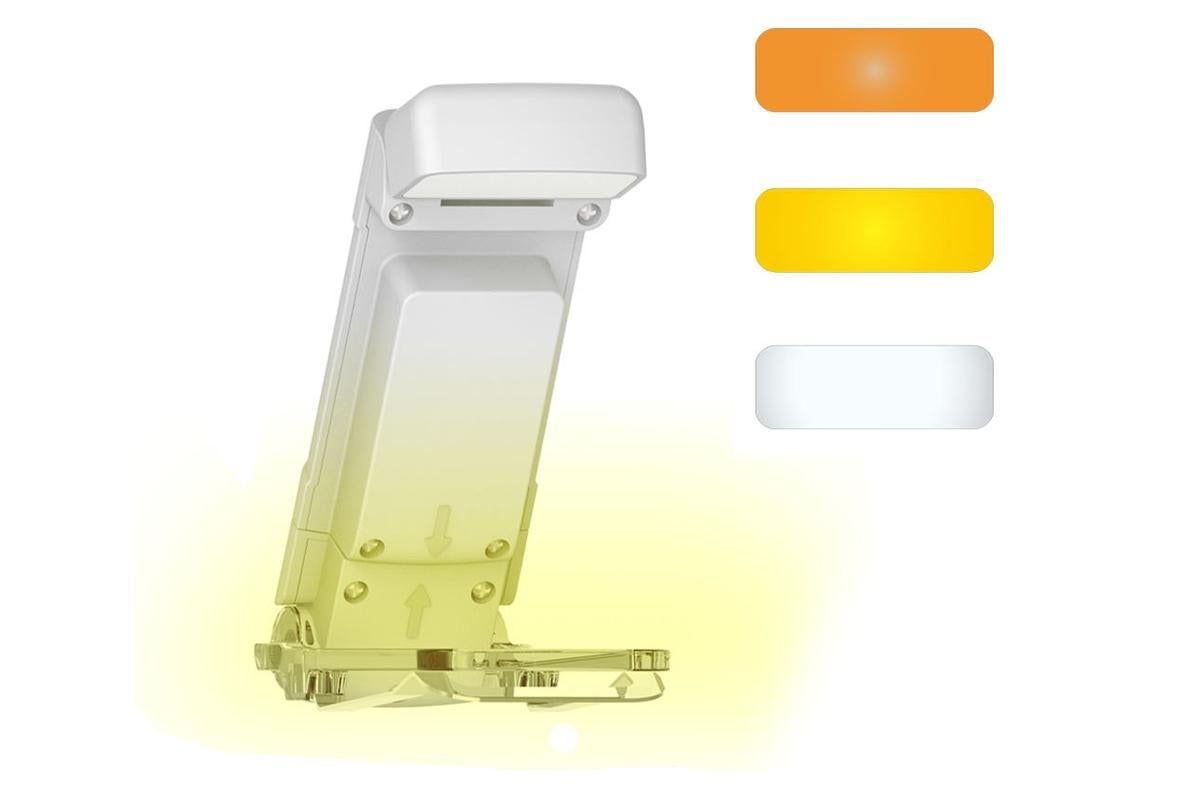USB Rechargeable Book Light Bookmark Lamp with 3 Colors and 5 Brightness-White V1263-JX-7402-2