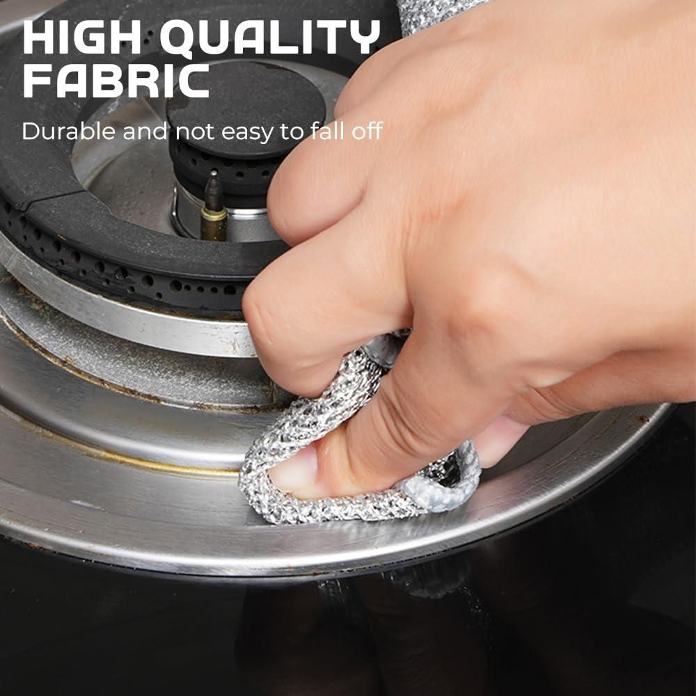 5 PCS Multipurpose Wire Dishwashing Rags for Wet and Dry V1263-JX-7405