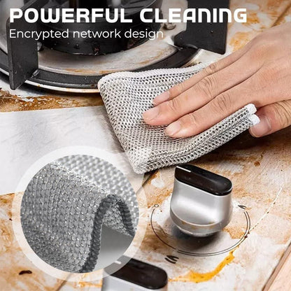 5 PCS Multipurpose Wire Dishwashing Rags for Wet and Dry V1263-JX-7405