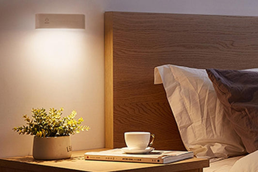 Battery Operated Wall Sconce Wooden Night Light Rotatable Cordless Wall Lamp V1263-JX-7406