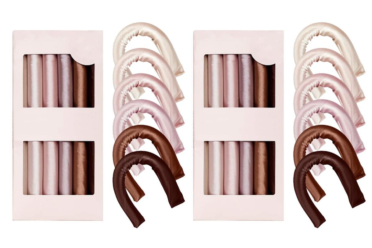12Pcs Heatless Hair Curler For Long Medium Hair Curls-Multicolor V1263-JX-7408